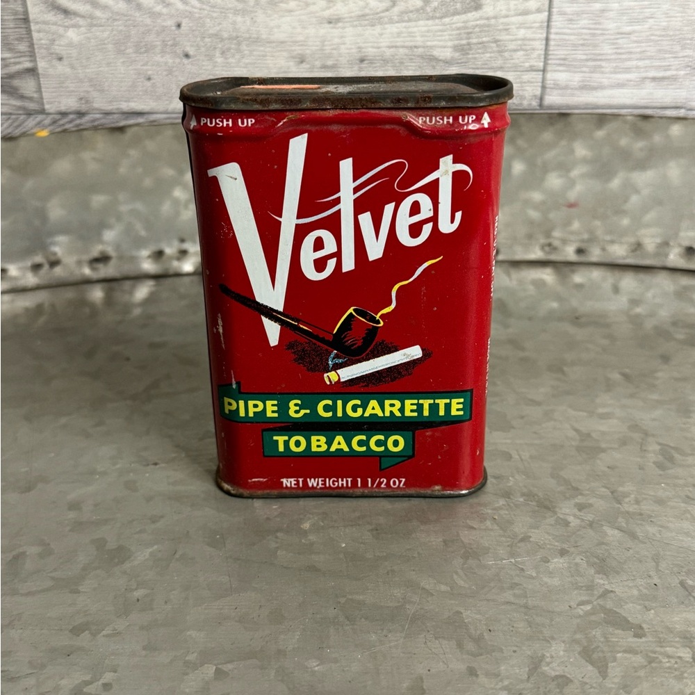 Tobacco Tin Vintage Velvet tin